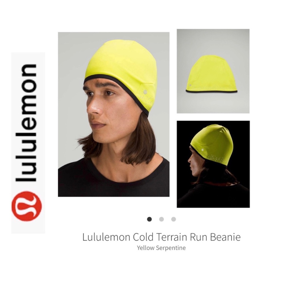 Lululemon Cold Terrain Yellow/Black Winter Hat
